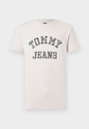 PAISLEY COLLEGE TEE UNISEX - T-shirt imprimé - newsprint