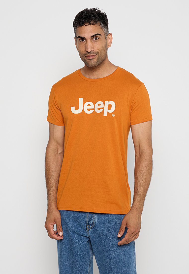 Jeep T-shirt print oranje