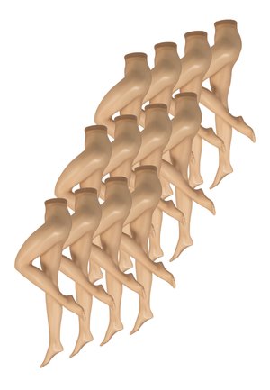 12-PACK FEINSTRUMPFHOSE - Punčocháče - mandel