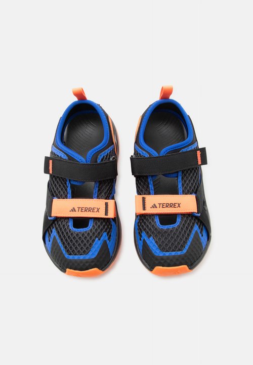 adidas HYDROTERRA UNISEX - Walking sandals - core black/power blue/impact orange — foto 4