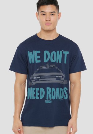 Universal Studios, BACK TO THE FUTURE THE NO ROADS NEEDED - Print T-shirt - dark blue