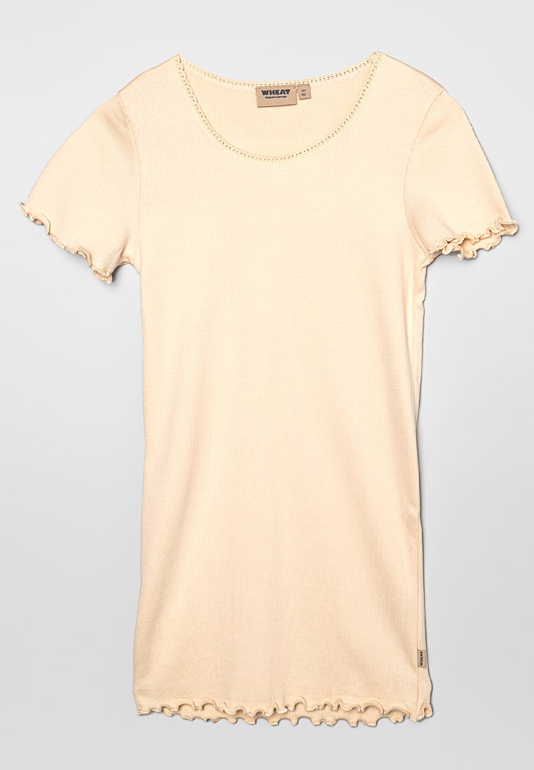 Wheat T-shirt basic beige Wheat T-shirt basic beige