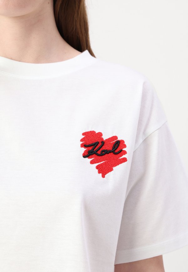 HEARTS CROPPED - Print T-shirt3