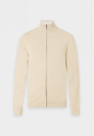 Pier One by Zalando, KNIT ZIP JACKET - BASIC - Gilet - rain drum