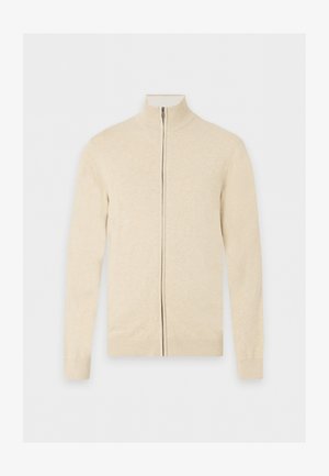 Pier One by Zalando, KNIT ZIP JACKET - BASIC - Gilet - rain drum