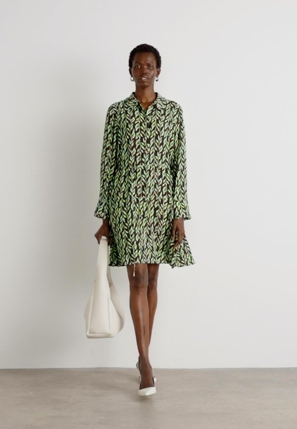 Shirt dress - dark wood4