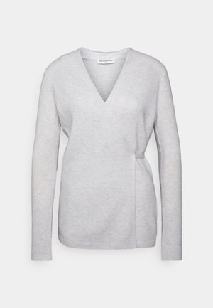 pure cashmere Chaqueta de punto - light grey