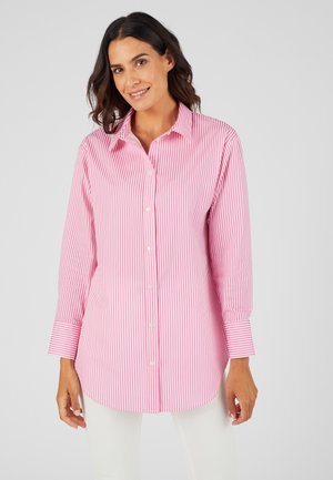 Damart RAYÉE - Overhemdblouse - rose clair rayé