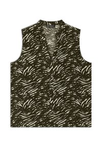Freddy Top - green zebra animalier