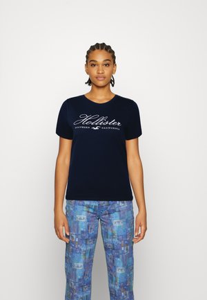 T-shirt con stampa - navy