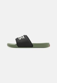 Vans - LA COSTA SLIDE ON UNISEX - Sandaler - black/olivine Miniaturebillede 1