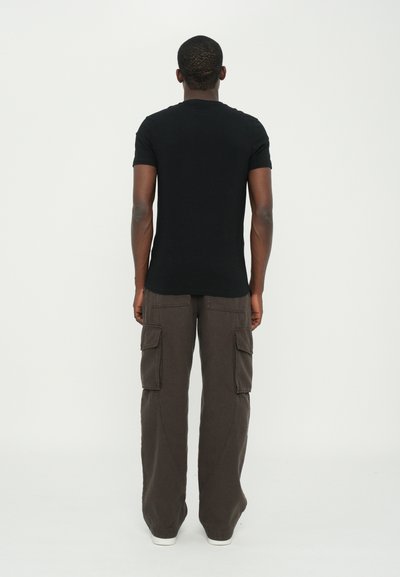Dondup SLIM FIT - Pamata T-krekls - black