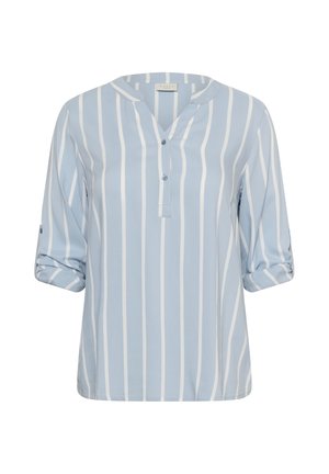 Kaffe Curve, KCSIDA BLOUSE - Pluus - blue fog   chalk stripe