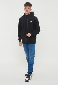 EA7 Emporio Armani Felpa con cappuccio - black