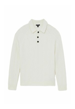 REGULAR FIT - EVESHAM CABLE  - Džemperis - winter white