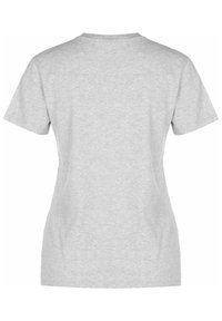 Grå kortärmad t-shirt gjord av mjuk, lättviktig bomull. Har en rund halsringning och en rak skärning.