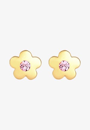 Elli SPARKLING BASIC FLOWER - MIT KRISTALLEN VON SWAROVSKI® - Auskarai - rosa