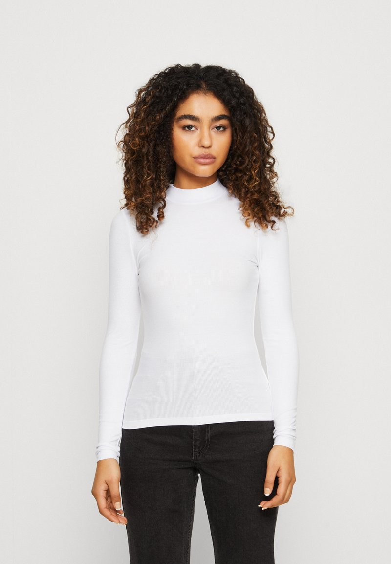 Cotton On STAPLE MOCK NECK LONG SLEEVE Longsleeve white/wit
