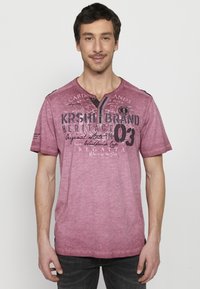 Koroshi - SHORT SLEEVE - T-Shirt print - granate   maroon Thumbnail-Bild 1