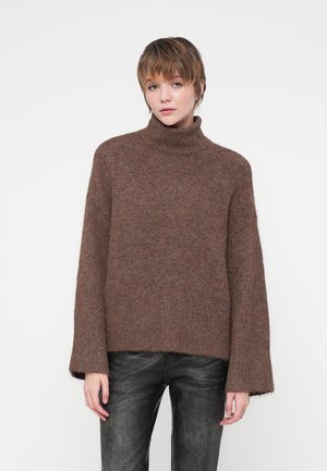 VIMARLEY ROLL NECK  - Pullover - shaved chocolate melange