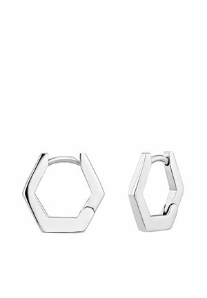 HEXAGONAL - Pendientes - silver-coloured