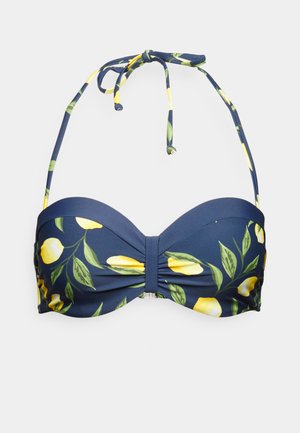 LASCANA WIRE BANDEAU LEMON - Bikinitopp - midnight