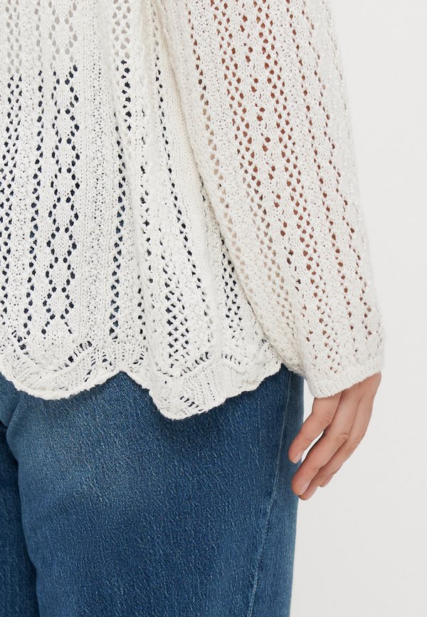 CARNOLA LIFE OPEN CARDIGAN  - Cardigan - cloud dancer2