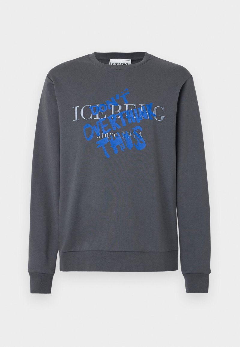 Iceberg Sweater donkergrijs gemêleerd