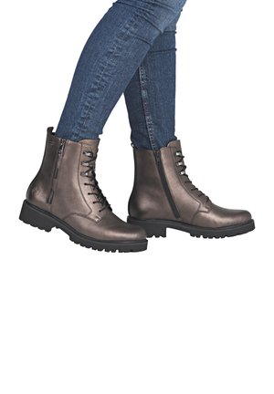 Remonte Bottines à plateau - metallic