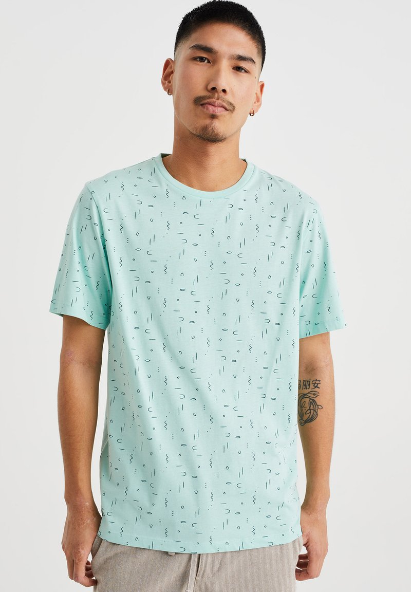 WE Fashion MET DESSIN Tshirt print green/mintgroen Zalando.nl