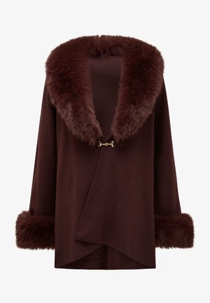Forever New ALIA FUR TRIM - Cape - chocolate