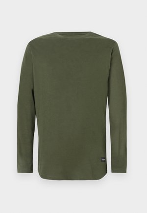 Jack & Jones JJENOA TEE O NECK - Ilgarankovis viršutinės dalies drabužis - forest night