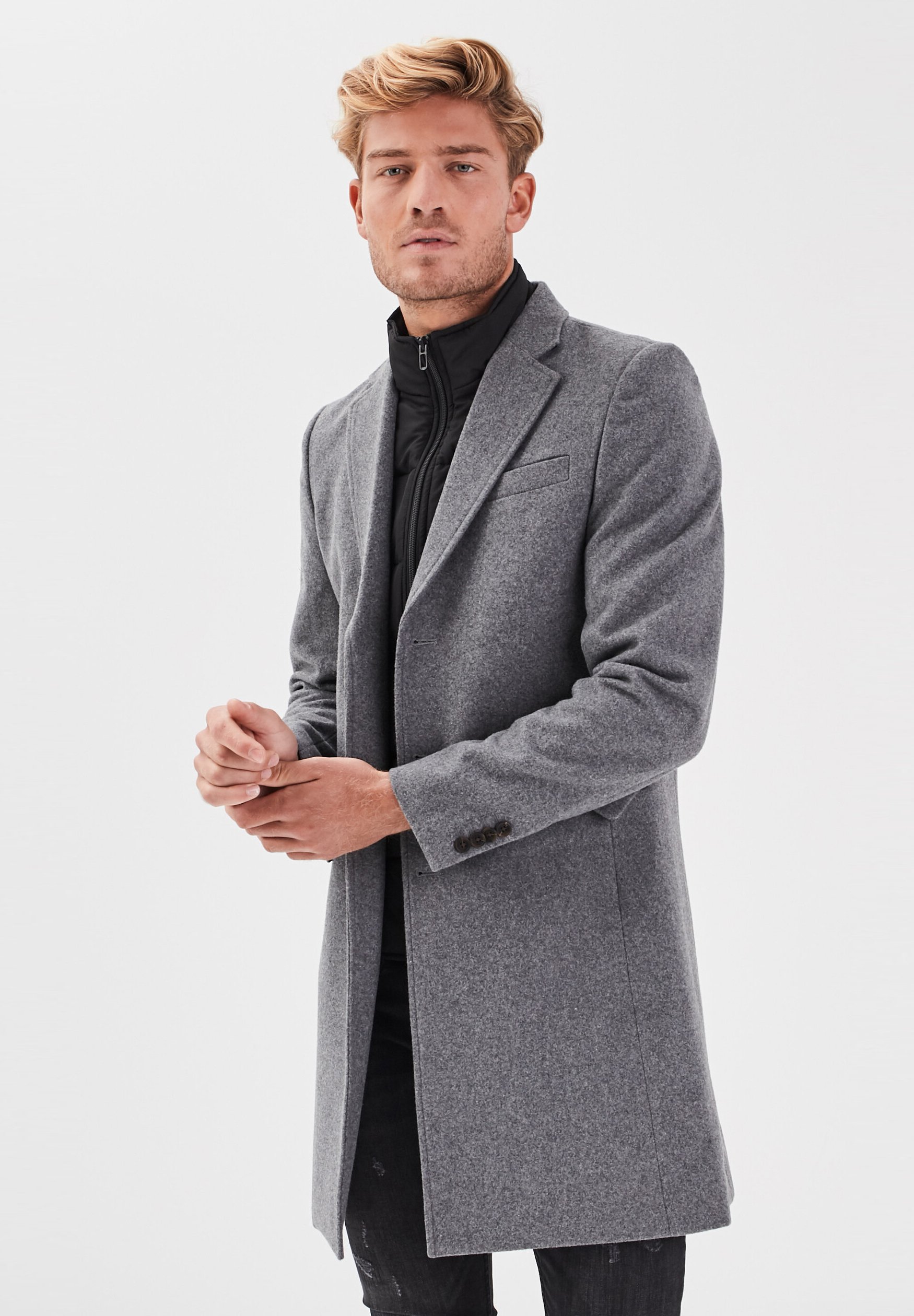 BONOBO Jeans Manteau classique gris foncé ZALANDO.FR BONOBO Jeans Manteau classique gris ZALANDO.FR