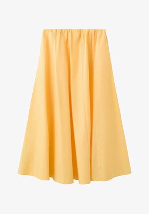 Mango, ADULT - Falda acampanada - light yellow