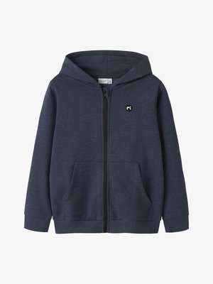 NKMVIMO CARD BRU - Majica s kapuljačom i patentnim zatvaračem - dark sapphire