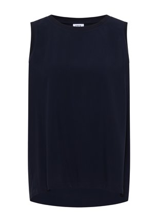 Cecil, BLUSENTOP MIT RUNDHALS UND RIPPDETAILS - Bluse - urban dark blue