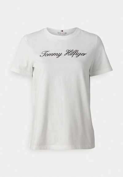 SCRIPT REGULAR - T-shirt imprimé - ecru