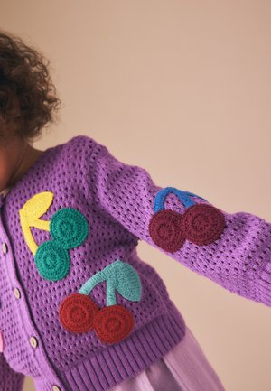 Next, REGULAR FIT - CHERRY  - Cardigan - purple