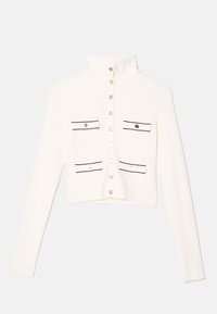 CARDIGAN POCHES RAYE - Cardigan - ecru