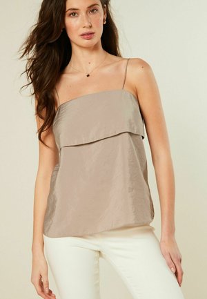 LAYERED CAMI   - REGULAR FIT - Blouse - mink brown