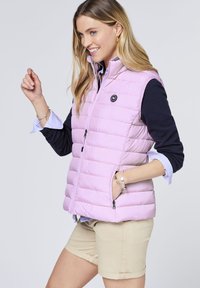 Polo Sylt IM GESTEPPTEN LOOK - Weste - orchid bouqu