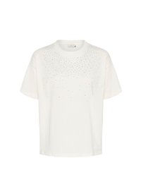 KABERISA RHINESTONES LOOSE FIT - Apdrukāts T-krekls - chalk