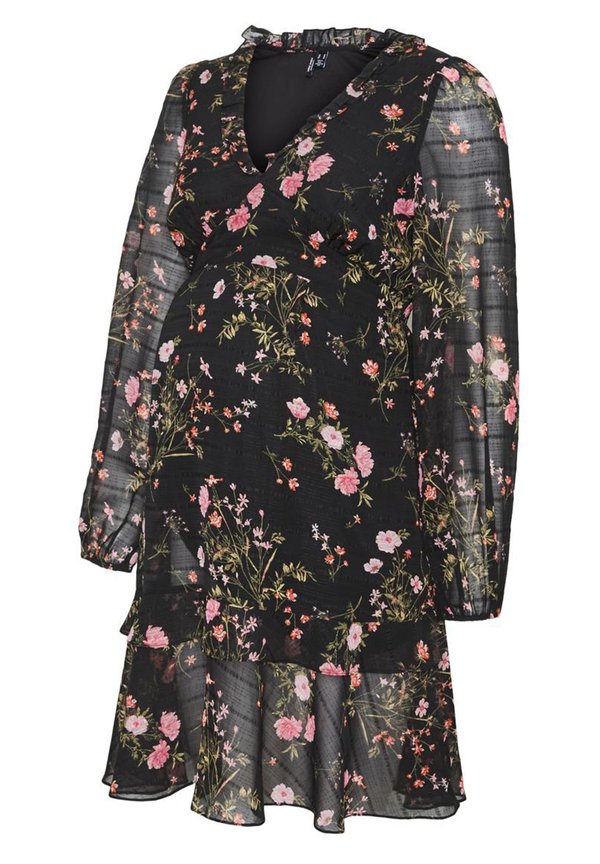 VMMROSA L/S V-NECK SHORT DRESS EXP - Day dress3