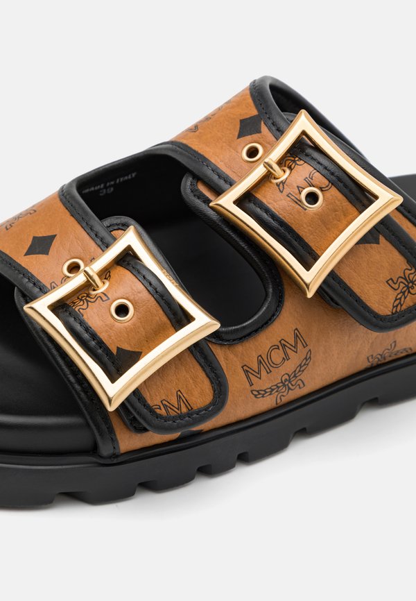 FLAT UNISEX - Mules - cognac2