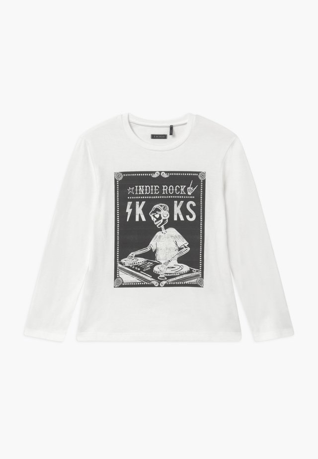 GLOW IN THE DARK SKULL - T-shirt à manches longues - blanc cassé