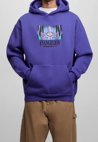 PULL&BEAR Jersey con capucha - mottled purple