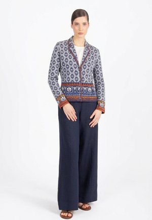 Ivko JACKET WITH LAPELS, MEDITERRANEAN PATTERN - Blazer - marine