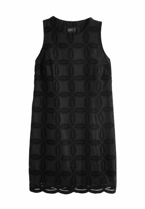 SLEEVELESS BRODERIE MINI-REGULAR FIT - Vardagsklänning - black