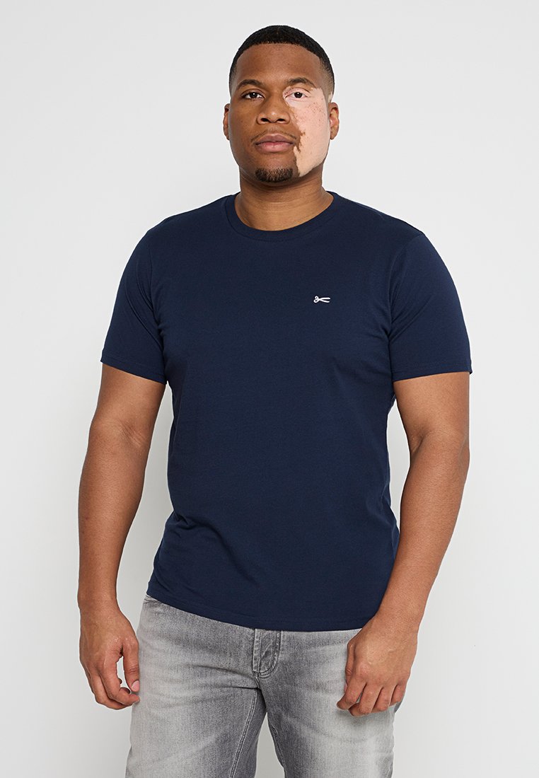 Denham T-shirt basic donkerblauw