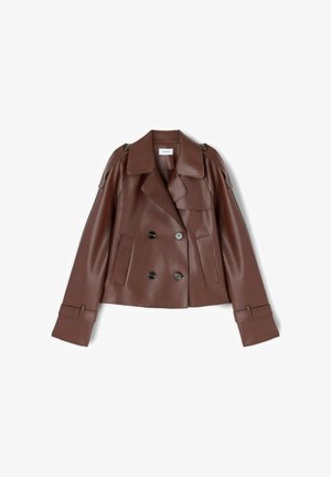 Motivi, TRENCH CORTO DOPPIOPETTO CON MOSTRINE - Blazer - marrone